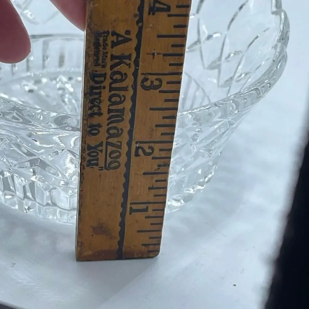 Vintage crown Crystal candy dish or serving bowl.